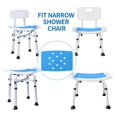 thumbnail image 4 of Bathroom Shower Chair Folding Bath Chair For The Elderly - Blue Cushion, 4 of 5