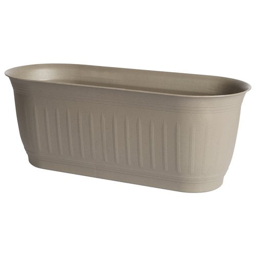 18" Colonnade Window Box Planter, Cement
