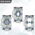 thumbnail image 7 of Yayeee Toggle Light Switch Wall Plate 1-Gang 4.5"x2.7" Home Decorative Outlet Cover, Green Floral, 7 of 7
