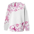 thumbnail image 5 of Luxalzxs Breast Cancer Awareness Sweatshirt for Women Pink Ribbon Print Breast Cancer Survivor Pullover Crewneck Sweatshirt, 5 of 5