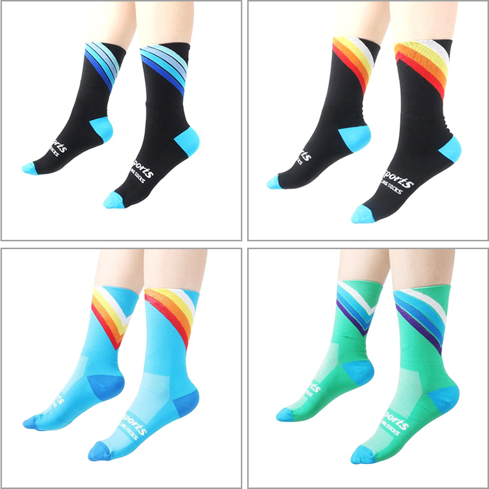 DH Sports Bicycle Cycling Socks Breathable Outdoor Running Sports Mid Calf Socks 