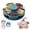 Blue, variant on Divided Rotating Snack Serving Tray with Lids Spinning Compartment Platter for Dips Veggies Fruits Space-Saving Kitchen Organizer for Parties Picnics Travel
