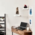 thumbnail image 4 of WELLAND 10" Wooden Mission Floating Shelf Wall Mounted Shelves, 9 1/4" x9 1/4"x2", White, 4 of 5