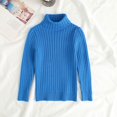 thumbnail image 3 of GYRATEDREAM Unisex Toddler Baby Warm Knit Sweater Pullover Boys Girls Long Sleeve Turtleneck Sweatshirt Kids Basic Tees Plain Shirt Children Casual Bottom Undershirt Tops for 1-10 Years, 3 of 7