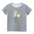 thumbnail image 4 of Fengyings Toddler Kids Boys Girls Summer Short Sleeve T Shirts Crewneck Loose Fit Tops Summer Cute Printed Casual Blouses, 4 of 4