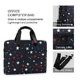 thumbnail image 4 of FORMRS 16" Laptop Bag Carrying Sleeve Case with Handle Travel Shoulder Briefcase, Blue Stars Pattern, 4 of 8