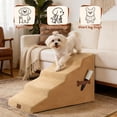 thumbnail image 3 of YUWENUS Pet Stairs 4-Step Dog Ramp for Beds Or Couches, Non-Slip 20" Dog Stairs for Small Medium Dogs,White, 3 of 9