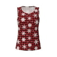 thumbnail image 6 of Sigee Snowflakes On A Buffalo Plaid Christmas for Women's Workout Tank Top,Running Tank Tops,Sleeveless Gym ClothesXX-Large, 6 of 8