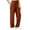 Coffee, variant on ATENAR Cargo Pants for Women,Womens Pants,Pockets,Comfort Fit,Solid,Polyester,Cotton,Coffee,L(US:8)