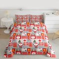 thumbnail image 2 of Castle Fairy 3-Piece Full Size Comforter Set - Santa Plaid Christmas Print, 2 of 8