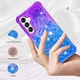 thumbnail image 2 of Glitter Telephone Case for Samsung A15 5g Case Clear Silicone for Women Girls, Cute Gold Cover Samsung Galaxy A15 5g Case Shockproof Aesthetic Durable Bumpers (Purple-Blue), 2 of 14