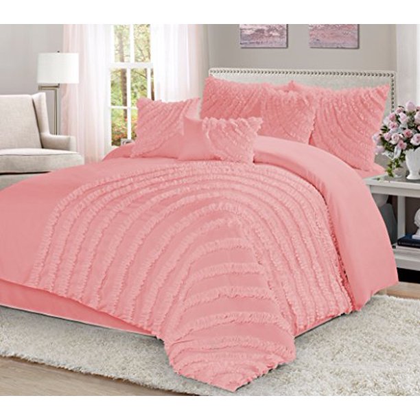 7 Piece Hillary Bed in a Bag Clearance bedding Comforter Set Fade