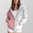 thumbnail image 2 of Towmus Sweatshirt Jacket for Women Full Zipper Plus Size Hooded Sweatshirts Ladies Tie Dye Printed Fleece Jackets Coat, 2 of 6