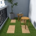 thumbnail image 5 of Ozarke DIY Wood Deck Tiles, 12 x 12 Inches Waterproof Interlocking Wood Tiles, 16 Tiles (16Sq.Ft) - Stained Color, 5 of 11