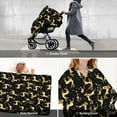 thumbnail image 6 of Car Seat Cover Baby - Elegant Gold Moose Breathable Infant Car Seat Cover for Baby Carseat, Lightweight Comfort Baby Essentials Must Haves Newborn Stuff for Girl Boy, 6 of 7