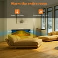 thumbnail image 5 of Yesurprise 60" Built-in Electric Fireplace, Wall Mount with Timer, Remote & Touch Screen, 12 Realistic Flame Colors & Dual Heat, 5 of 8