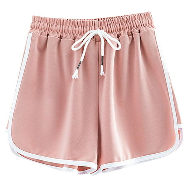 Dealovy Workout Shorts for Women Casual Summer High Waist Drawstring Wide Leg Running Athletic Shorts