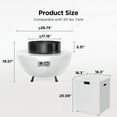 thumbnail image 6 of CHITOOMA 29″ Propane Fire Pit, 50,000 BTU Gas Fire Pit with Windproof Guard & CSA Certification, Round Fire Pit Table with Lava Rocks, Adjustable Legs for Patio and Garden, 6 of 6