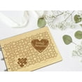 thumbnail image 6 of Darling Souvenir Personalized Engraved Laser Cut Wedding Guest Book Wooden Cover Sign-in Book Registry Guestbook Scrapbook-IL, 6 of 7