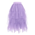 thumbnail image 2 of Tulle Skirts for Women Midi Long Fairy Skirt High Low Layered Puffy A-Line Skirts Midi Length Irregular Tutu Skirt, 2 of 4