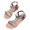 Blue, variant on Summer Plus Size Casual Women's Elastic Beach Wedge Sandals Sandals for Women Black 41