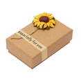 thumbnail image 2 of QIQUWOHUL Jewelry Gift Box Rose Sunflower Design Small Kraft Paper Box For Rings Pendants Earrings Necklaces Ideal For Christmas Holiday Anniversary Wedding Birthday, 2 of 6