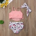 thumbnail image 4 of Ensemble Bikini à Franges d'Été pour Tout-Petites Filles Bébé Maillot de Bain, 4 of 5