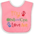 thumbnail image 3 of Inktastic Oma and Opa Love Me Grandchild Boys or Girls Baby Bib, 3 of 4