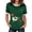 Dark Green, variant on St Patricks Day Shirt Women Short Sleeve Shamrock Sweater Leaf Clover Dachshund Ribbed Knitted Irish Sweater T Shirts