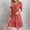 Red, variant on IDALL Summer Dresses,Casual Dresses Women Casual Fashion Solid Color V Neck Short Sleeve Shirt Dress Petite Dresses,Modest Dresses,Womens Dresses Black Dress L