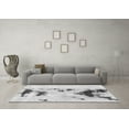 thumbnail image 3 of Ahgly Company Indoor Round Abstract Gray Modern Area Rugs, 7' Round, 3 of 4
