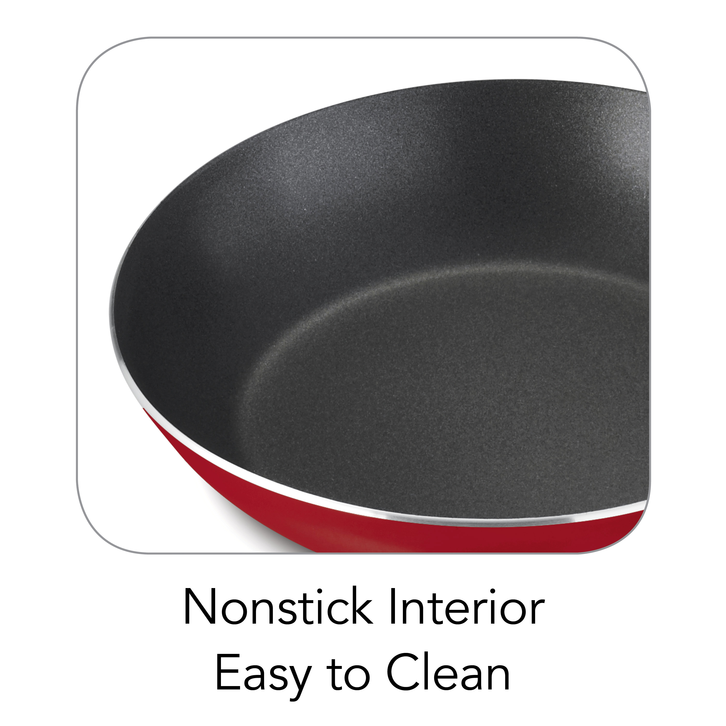 Tramontina 9-Piece Non-stick Cookware Set, Red - image 4 of 6