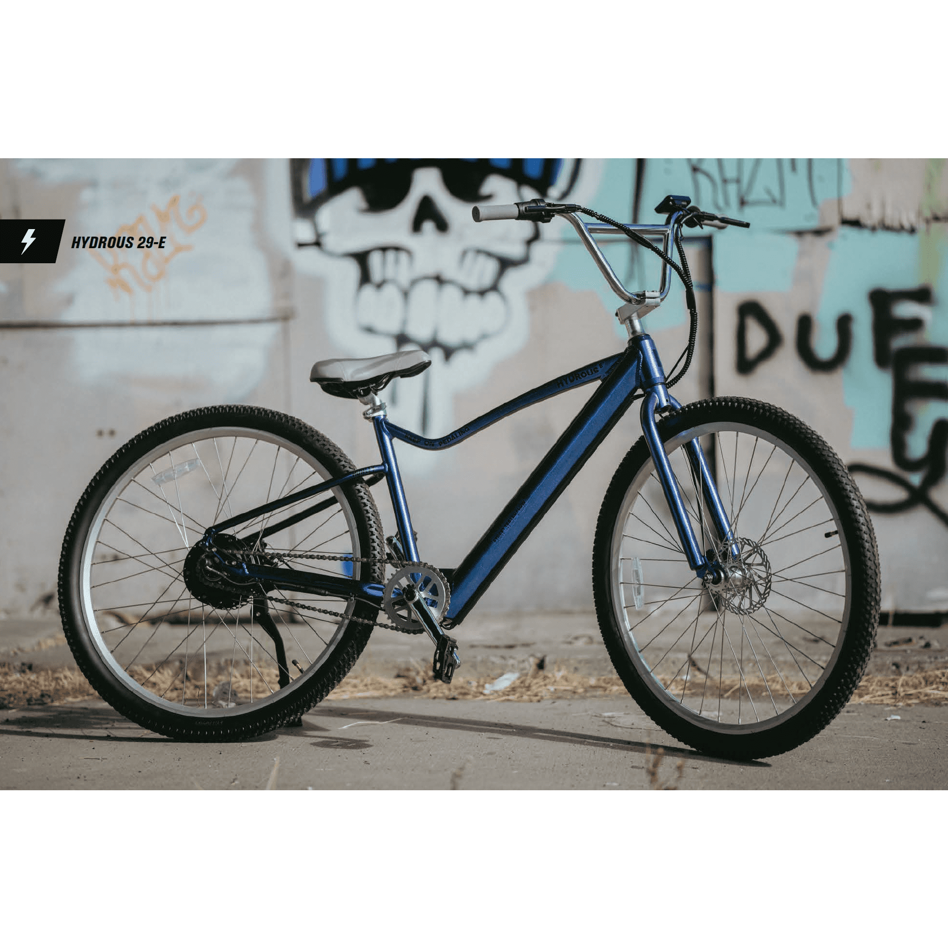 Hurley HE-22-BL-23 Hydrous 29E Electric Bike, Blue