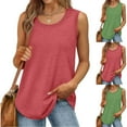 thumbnail image 6 of Diufon Womens Summer Tank Tops Trendy Loose Sleeveless Crew Neck Tops Casual Cotton Soft Tunic Shirts, 6 of 6