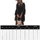 thumbnail image 2 of Vestido De Las Señoras Vestido floral de encaje para mujer Vestido elegante de verano simple para vacaciones (Negro XXL) Ygjytge para Mujer Negro T M, 2 of 6