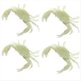 thumbnail image 1 of 4 Señuelos Artificiales de Cangrejo para Pesca de 13 cm, Simulación 3D, Suaves, de Color Luminoso., 1 of 10