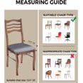 thumbnail image 3 of Dining Room Chair Cover,Coral Red Elastic Stretch Chair Slipcovers Super Fit Desk Seat Cover Removable Kitchen Chair Set of 4, 3 of 5