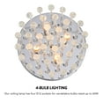 thumbnail image 5 of 4 Light Waterdrop Crystal Flush Mount Ceiling Light Chandelier, Chrome, 5 of 11