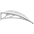 thumbnail image 6 of vidaXL Door Canopy, Outdoor Awning for Porch & Patio, Polycarbonate Cover, 94.5x39.4 In, Gray, 6 of 8