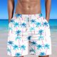 thumbnail image 1 of Puntoco pantalones cortos de verano para mujer, moda 2024, estampado de llama para hombre, pantalones cortos informales de playa con estampado hawaiano especial, pantalones cortos, 1 of 5