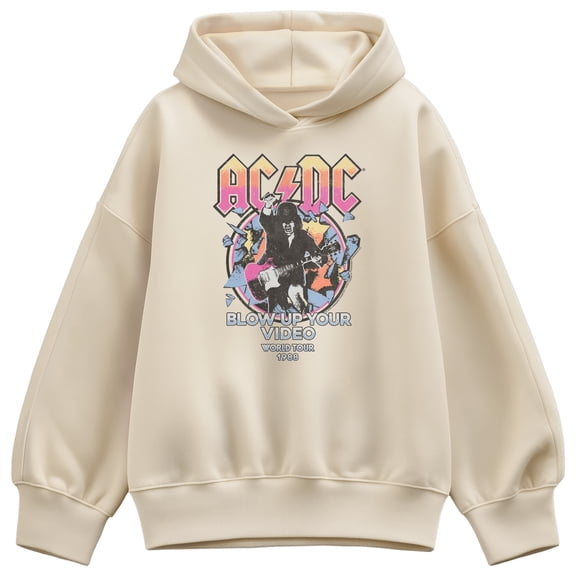 AC/DC - Blow Up - Women's Oversized Fleece Hoodie Sweatshirt