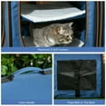 thumbnail image 6 of PawHut 39" Portable Soft 2 Sided Pet Cat Carrier w/ Divider, Blue, 6 of 9