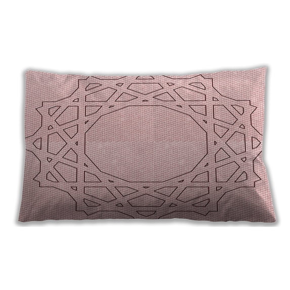 Ahgly Company Indoor Rectangular Contemporary Lumbar Throw Pillow, 13 inch by 19 inch