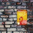 thumbnail image 5 of Funny Flamingo Parking Only Metal Tin Sign Vintage Violators Will Turn Pink Wall Art Decor Rustic Farmhouse Home Bar Coffe Garden Porch Market Decorations 8 x 12 Inch, 5 of 7