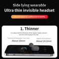 thumbnail image 4 of Bone Conduction Sleep Bluetooth Headset, in-Ear 5.3 Wireless Noise Cancelling Sports Earphones, Noise Cancelling Earbuds Ear Plugs for Sleep, 4 of 9