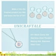 thumbnail image 5 of 30pcs DIY Blank Dome 304 Stainless Steel Pendant Making Kits Flat Round Bezel Tray Charms with Glass Cabochons Blank Bezel Pendant Tray 20mm for Jewelry Making grey, 5 of 6