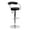 Black, variant on Heavenly Collection Adjustable Stool with stainless steel base SET OF 3