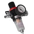 thumbnail image 1 of Air Compressor Moisture Filter, Oil Water Separator Regulator Compressed Air Filter Regulator High Accuracy Aluminum Alloy  for Air Compressor for Air Tool, 1 of 7