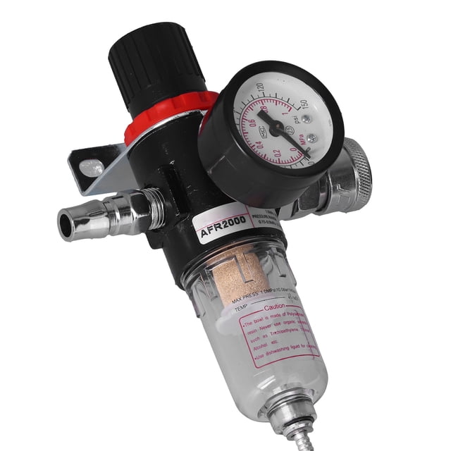 Air Compressor Moisture Filter, Oil Water Separator Regulator Compressed Air Filter Regulator High Accuracy Aluminum Alloy for Air Compressor for Air Tool