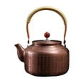 thumbnail image 2 of Tetera de cobre multiusos con asa, fácil de limpiar, hecha a mano, 1,3 l, para el hogar, la casa de té, la cocina, regalo para del té Sutra del corazón, 2 of 8